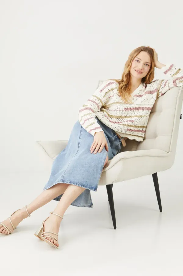 Medicine Bombažen pulover Medicine ženski