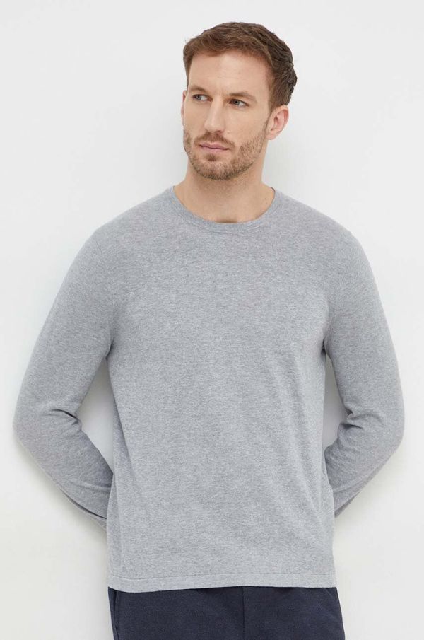 Michael Kors Bombažen pulover Michael Kors siva barva