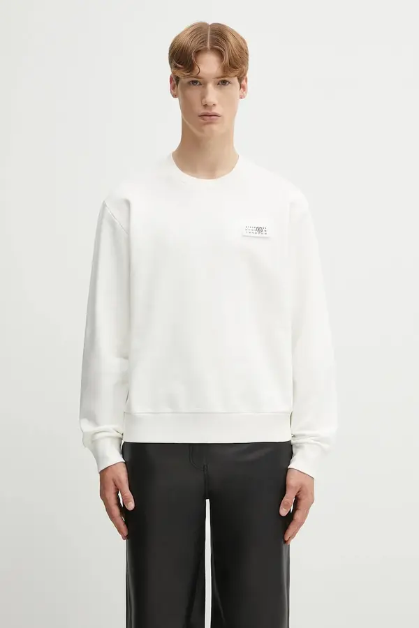 MM6 Maison Margiela Bombažen pulover MM6 Maison Margiela