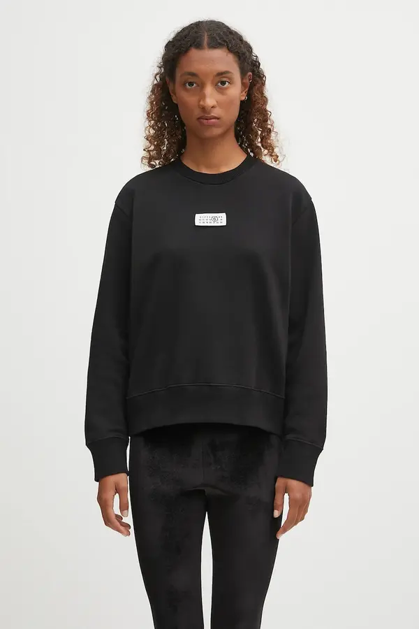 MM6 Maison Margiela Bombažen pulover MM6 Maison Margiela