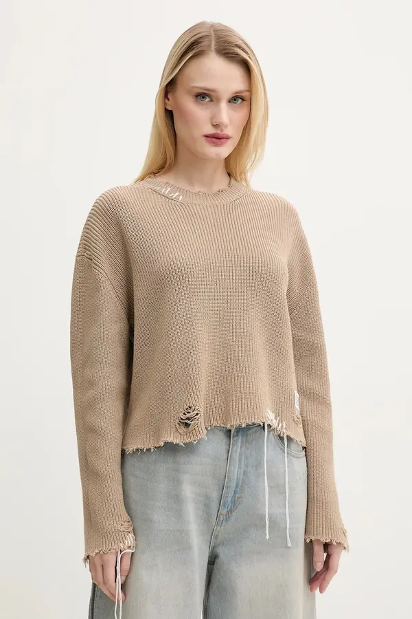 MM6 Maison Margiela Bombažen pulover MM6 Maison Margiela