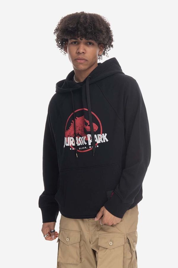 Neil Barrett Bombažen pulover Neil Barrett moška, črna barva, s kapuco