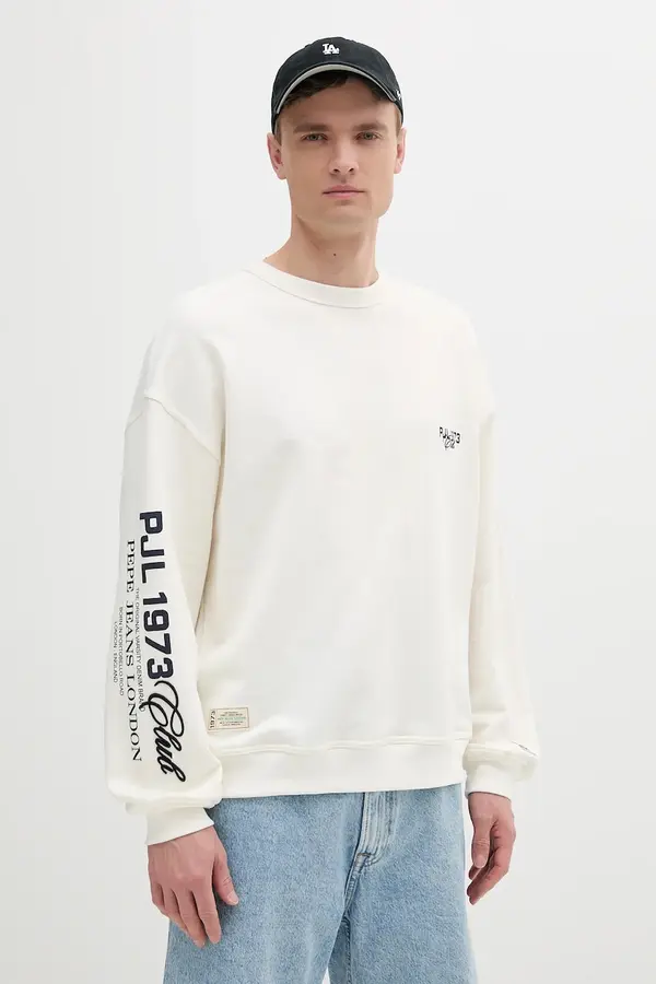 Pepe Jeans Bombažen pulover Pepe Jeans COLVILLE CREW