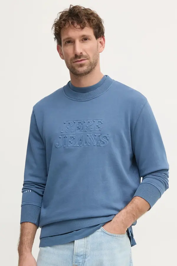 Pepe Jeans Bombažen pulover Pepe Jeans DARIUS CREW