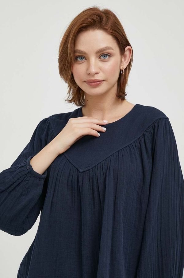 Pepe Jeans Bombažen pulover Pepe Jeans INNA ženski, mornarsko modra barva