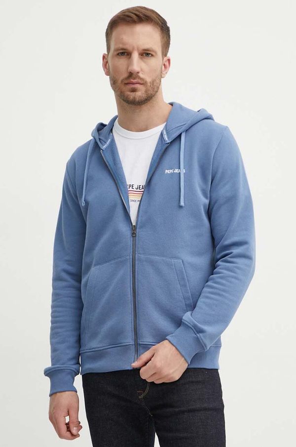 Pepe Jeans Bombažen pulover Pepe Jeans SAGAN moški, s kapuco, PM582694