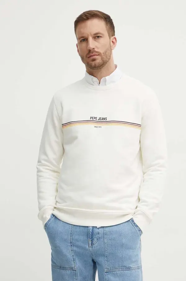 Pepe Jeans Bombažen pulover Pepe Jeans SANDER