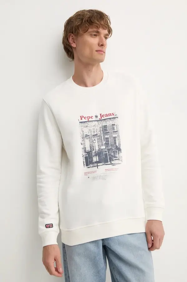 Pepe Jeans Bombažen pulover Pepe Jeans SOREN CREW