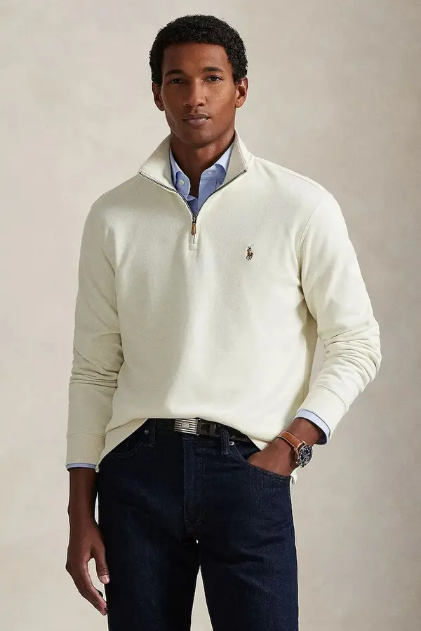 Polo Ralph Lauren Bombažen pulover Polo Ralph Lauren 40/1 DBL KNIT JACQ