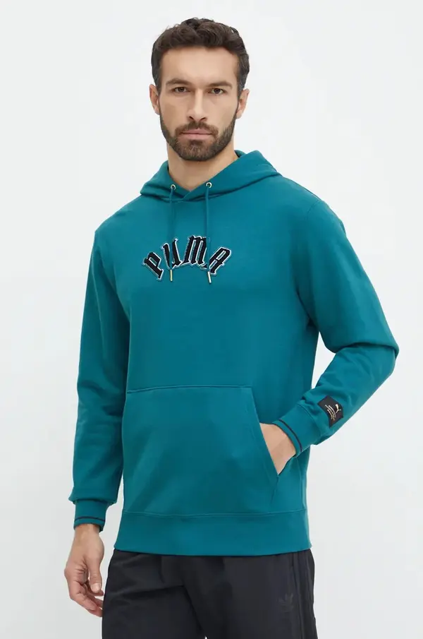 Puma Bombažen pulover Puma Classics Play Paris Hoodie