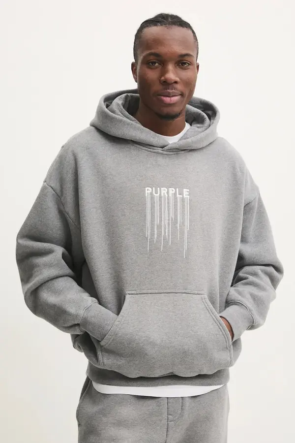 PURPLE BRAND Bombažen pulover PURPLE BRAND HWT FLEECE PO HOODY