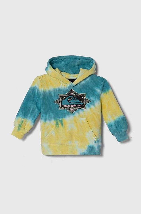 Quiksilver Bombažen pulover Quiksilver TIE DIE HOOD s kapuco