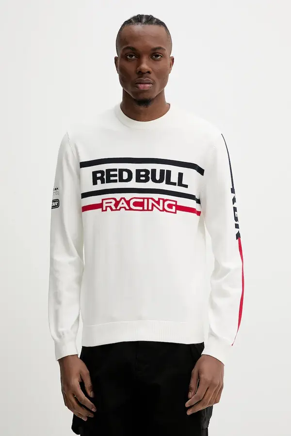 Red Bull Racing x Pepe Jeans Bombažen pulover Red Bull Racing x Pepe Jeans KNITTED MOTO CREW