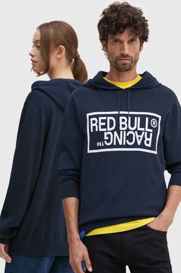 Red Bull Racing x Pepe Jeans Bombažen pulover Red Bull Racing x Pepe Jeans Red Bull Racing x Pepe Jeans mornarsko modra barva, RU700003