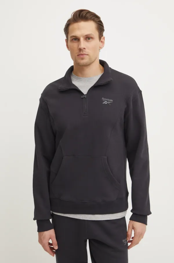 Reebok Classic Bombažen pulover Reebok Classic moški, črna barva, 100214081