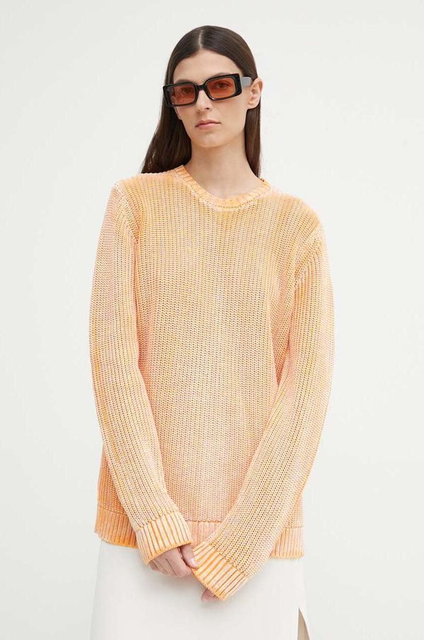 Resume Bombažen pulover Résumé AtlasRS Knit Pullover Unisex oranžna barva, 20371116