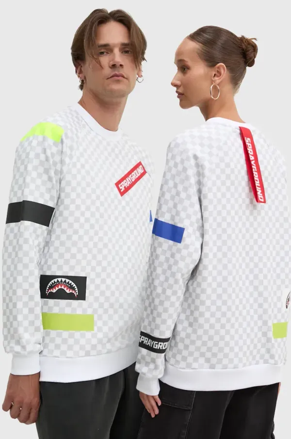 Sprayground Bombažen pulover Sprayground siva barva, SP256