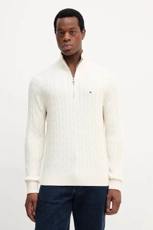 Tommy Hilfiger Bombažen pulover Tommy Hilfiger