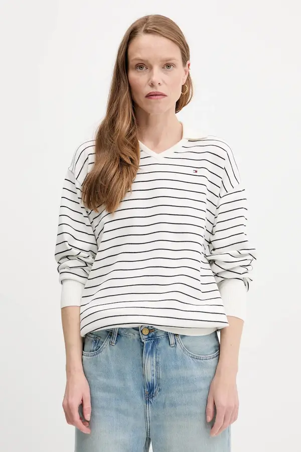 Tommy Hilfiger Bombažen pulover Tommy Hilfiger