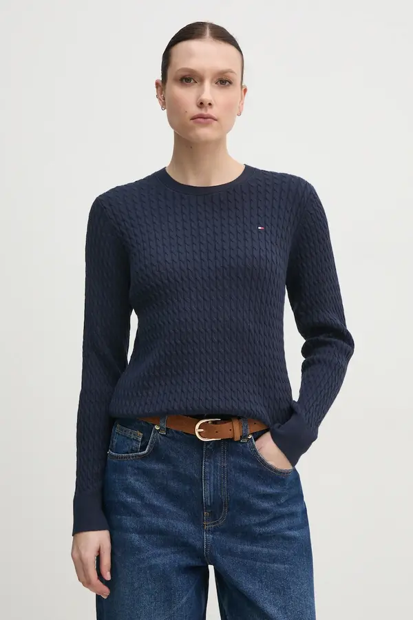 Tommy Hilfiger Bombažen pulover Tommy Hilfiger