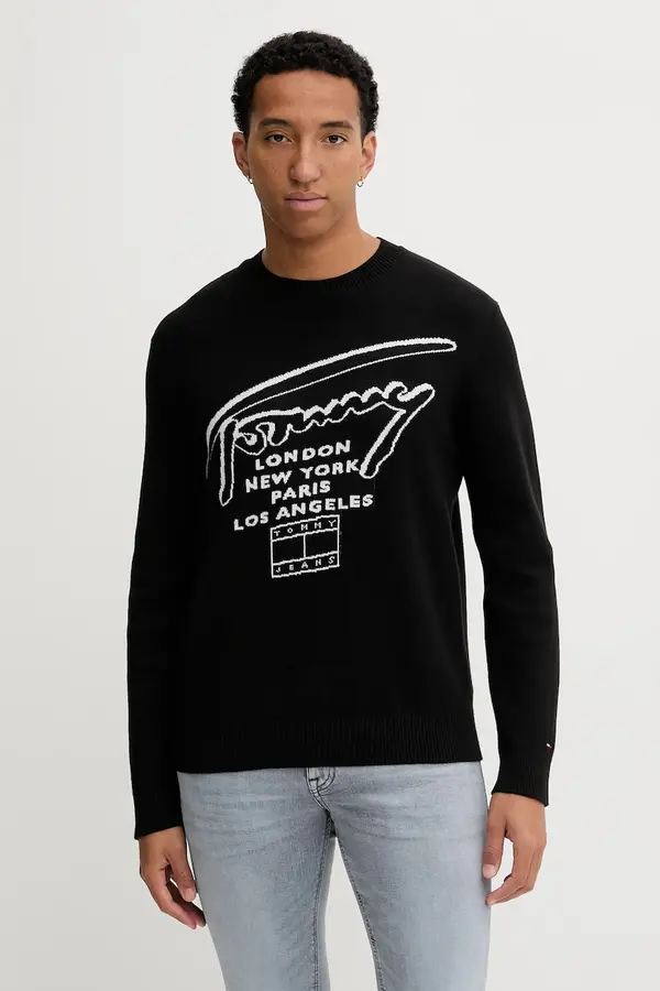 Tommy Jeans Bombažen pulover Tommy Jeans