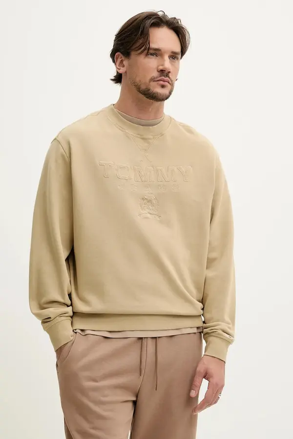 Tommy Jeans Bombažen pulover Tommy Jeans
