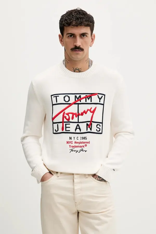 Tommy Jeans Bombažen pulover Tommy Jeans