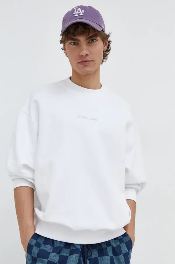 Tommy Jeans Bombažen pulover Tommy Jeans
