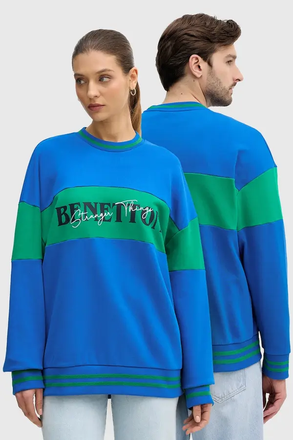 United Colors of Benetton Bombažen pulover United Colors of Benetton x Stranger Things