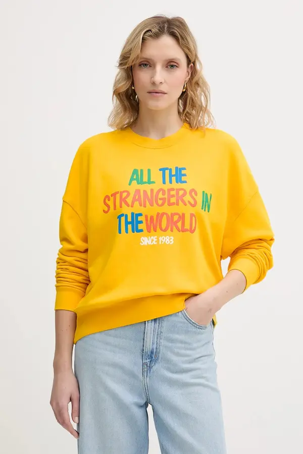United Colors of Benetton Bombažen pulover United Colors of Benetton x Stranger Things