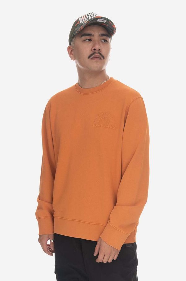 Wood Wood Bombažen pulover Wood Wood moška, oranžna barva