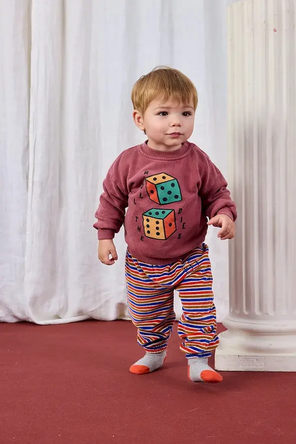 Bobo Choses Bombažen pulover za dojenčka Bobo Choses Roll The Dice