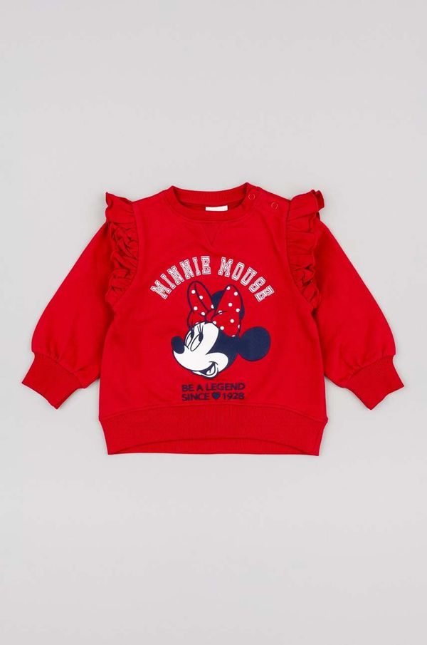 Zippy Bombažen pulover za dojenčka zippy rdeča barva