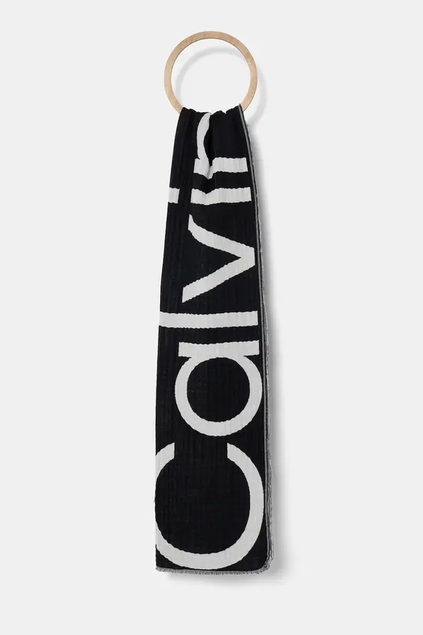 Calvin Klein Bombažen šal Calvin Klein