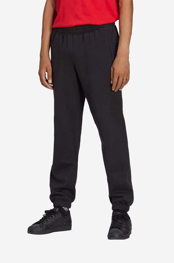 adidas Originals Bombažen spodnji del trenirke adidas Originals Premium Essentials Pants črna barva