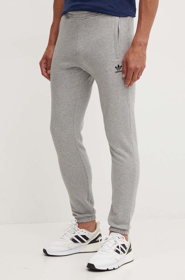 adidas Originals Bombažen spodnji del trenirke adidas Originals siva barva, IX7684