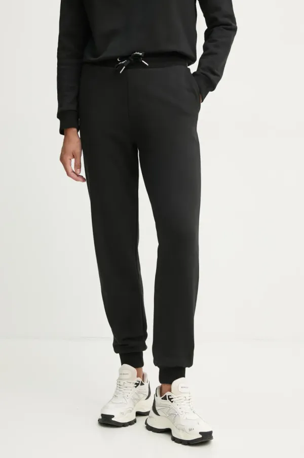 Armani Exchange Bombažen spodnji del trenirke Armani Exchange črna barva, 6DYP70 YJEEZ