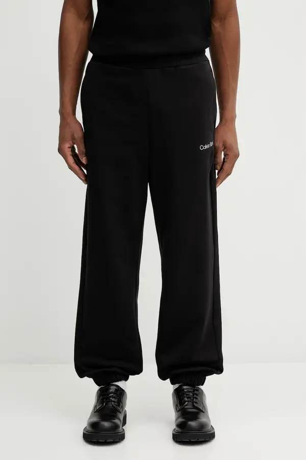 Calvin Klein Bombažen spodnji del trenirke Calvin Klein