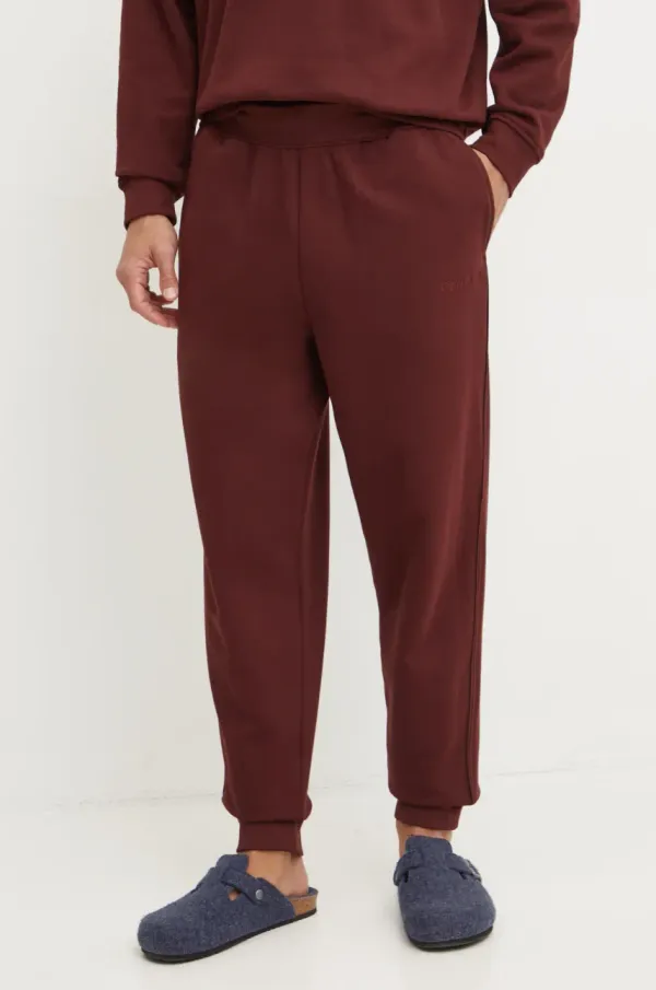 Calvin Klein Underwear Bombažen spodnji del trenirke Calvin Klein Underwear rdeča barva, 000NM2725E