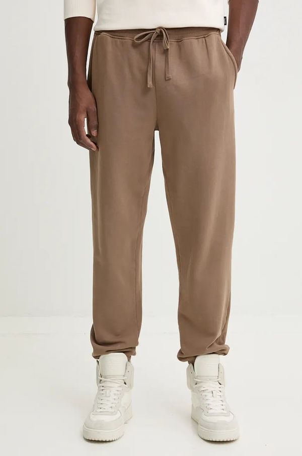 Herschel Bombažen spodnji del trenirke Herschel rjava barva