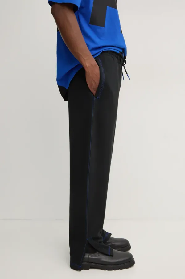 HUGO Blue Bombažen spodnji del trenirke Hugo Blue črna barva, 50521720