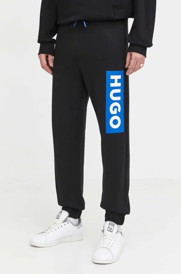 HUGO Blue Bombažen spodnji del trenirke Hugo Blue Nuram