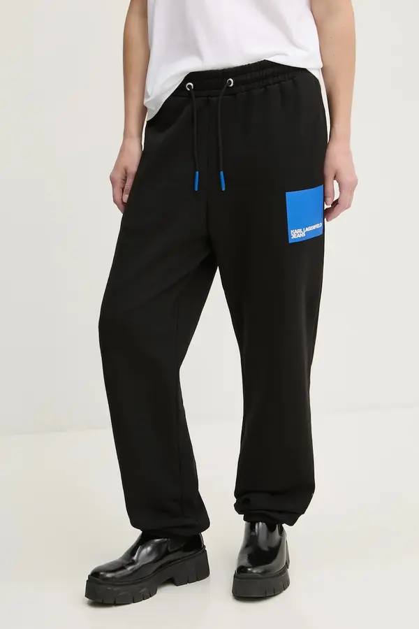 Karl Lagerfeld Jeans Bombažen spodnji del trenirke Karl Lagerfeld Jeans