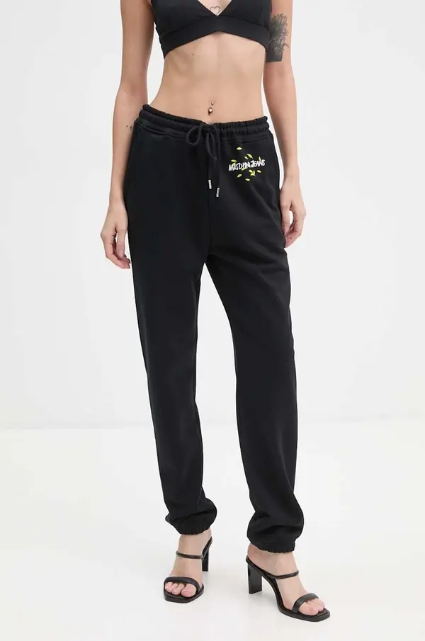 Moschino Jeans Bombažen spodnji del trenirke Moschino Jeans