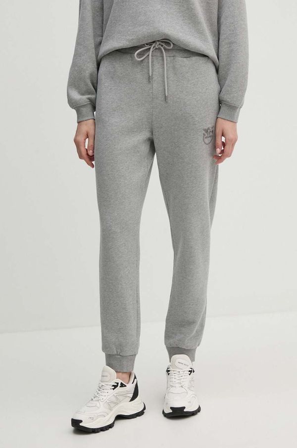 Pinko Bombažen spodnji del trenirke Pinko siva barva, 100371 A21P