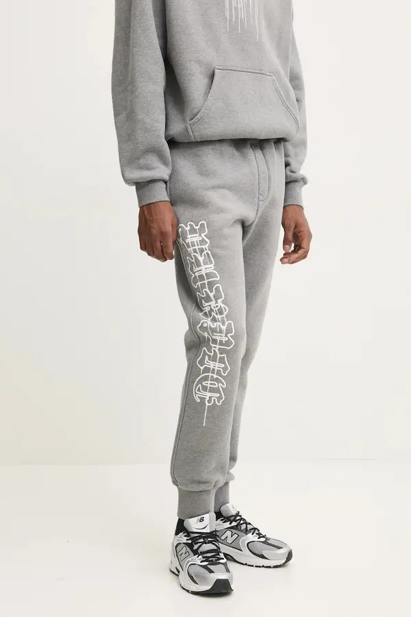 PURPLE BRAND Bombažen spodnji del trenirke PURPLE BRAND HWT FLEECE JOGGER