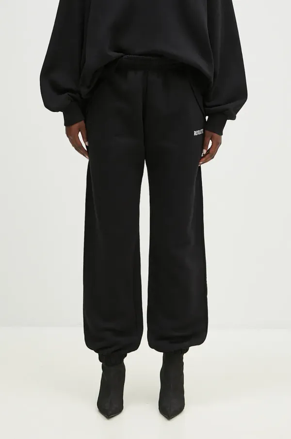 Rotate Bombažen spodnji del trenirke Rotate Logo črna barva, 112456100