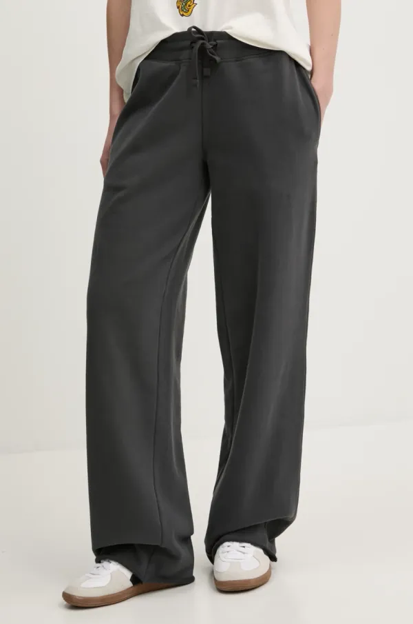 Superdry Bombažen spodnji del trenirke Superdry siva barva, W7011210A-AFB