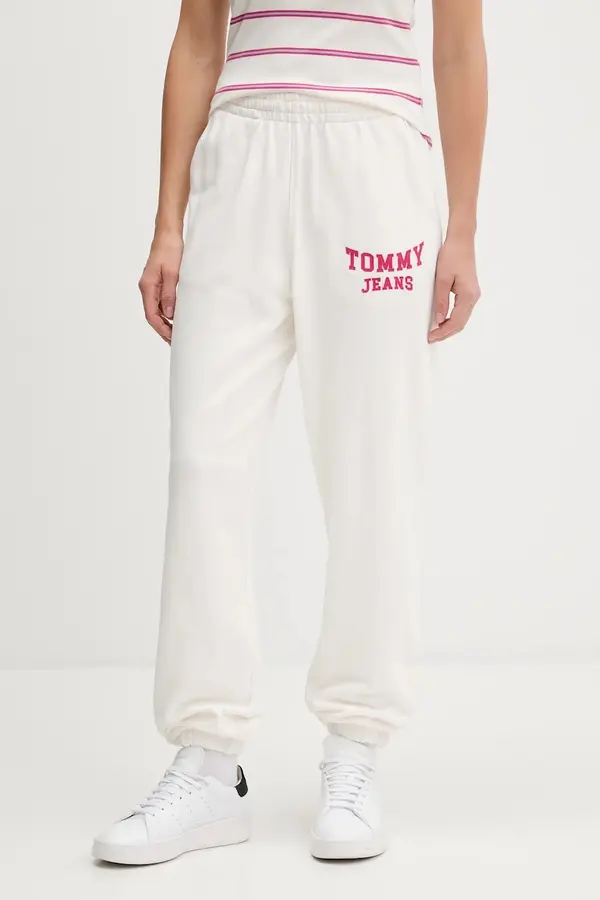 Tommy Jeans Bombažen spodnji del trenirke Tommy Jeans