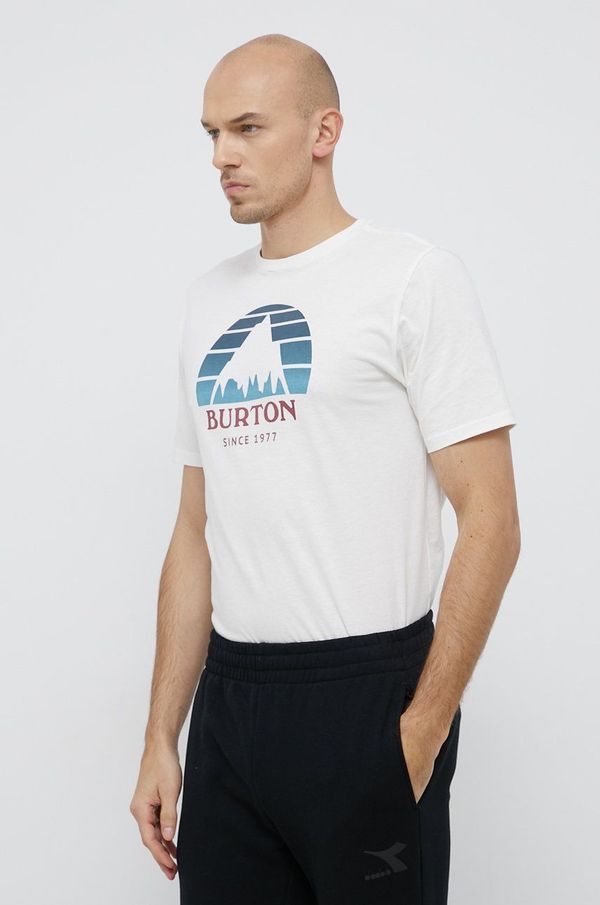 Burton Bombažen t-shirt Burton bela barva